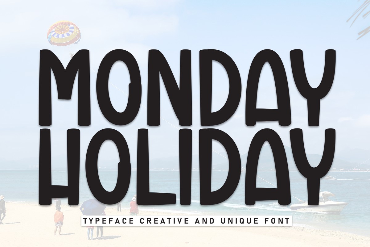 Font Monday Holiday